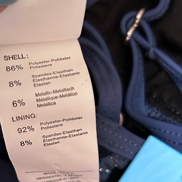 CUPSHE Mysterious Sea Cross Back Bikini Top & Standard Bottoms Set Size S - Picture 6 of 8